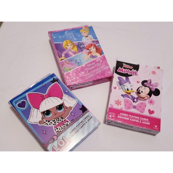 3 Packs of New Kids Jumbo Playing Cards L.O.L, Di